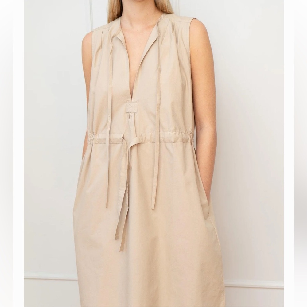 Room 502 Jessica Kaftan Dress in Beige Cotton size 10 42 $445 - Picture 12 of 15